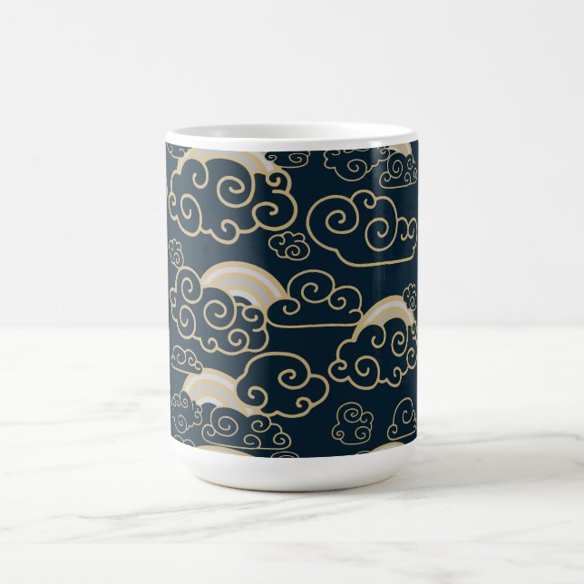 Caneca Mágica Decoração inicial do estilo japonês (Center)