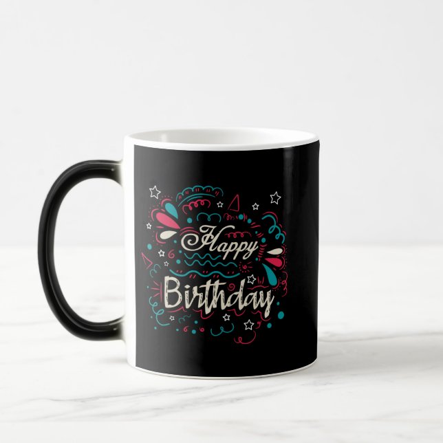 Caneca Mágica decorative happy birthday (Esquerda)