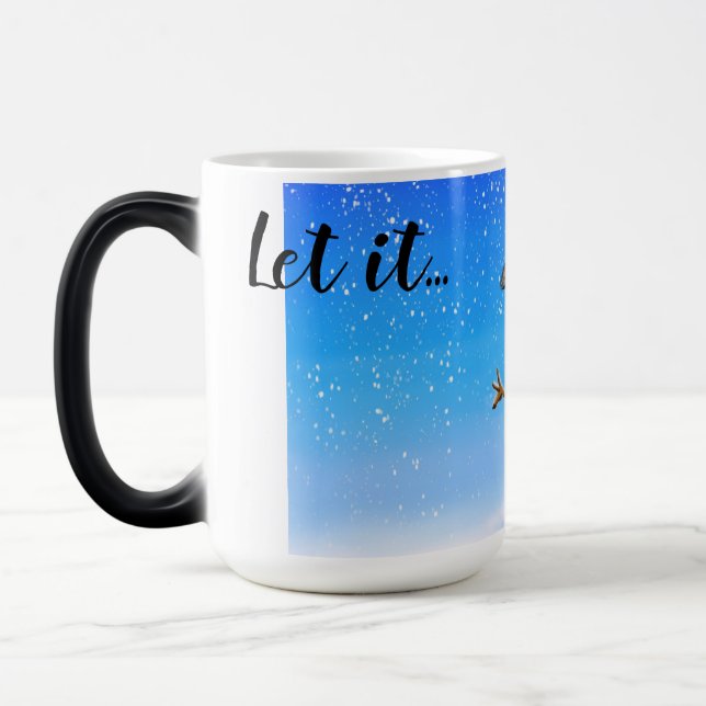 Caneca Mágica Deixe-o nevar alegre com o chapéu (Esquerda)