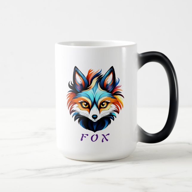 Caneca Mágica Der Bunte Fuchs - Kopf Portrait (Direita)