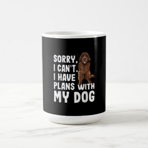 Caneca Mágica Desculpe, Não Posso Ter Planos Com Meu Cão Da Terr