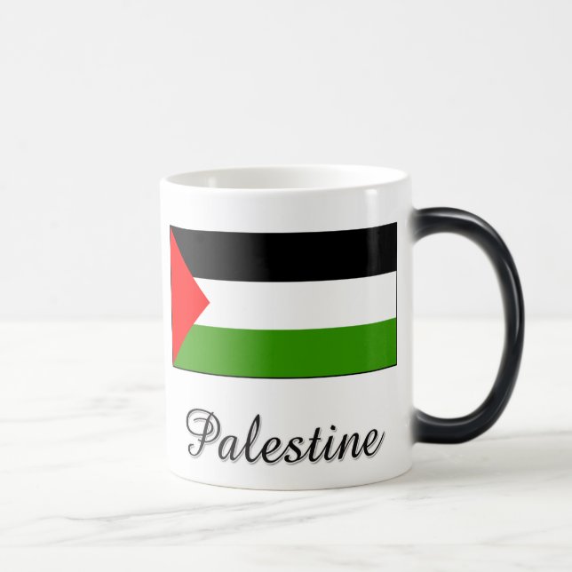 Caneca Mágica Design da bandeira de Palestina (Direita)