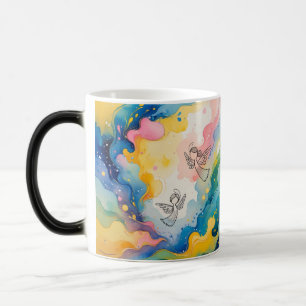 Caneca Mágica design de anjos