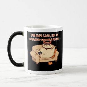 Caneca Mágica Design de Citação de Gato Engraçado Imprimível d