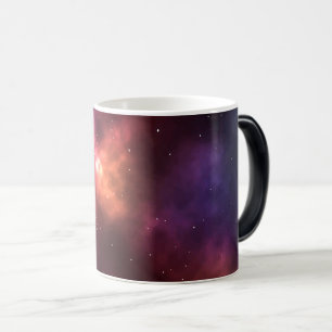 Caneca Mágica Design de Constelações do Espaço Cósmico Abstrato