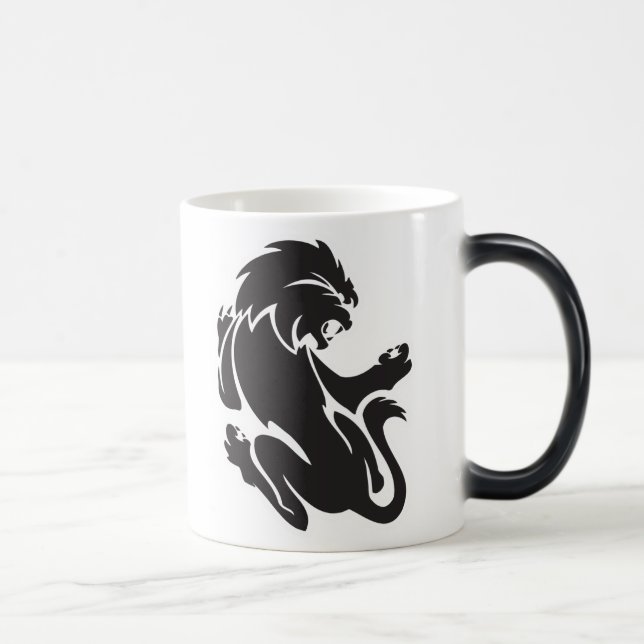 Caneca Mágica Design de Leão Tribal (Direita)