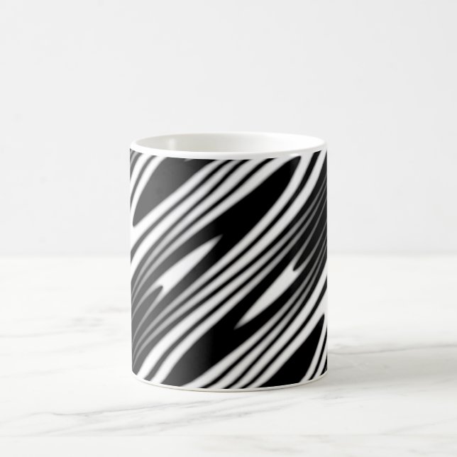 Caneca Mágica design de padrão orgânico contínuo (Centro)