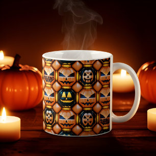 Caneca Mágica Design de Puff Pop kin Inflado do Halloween
