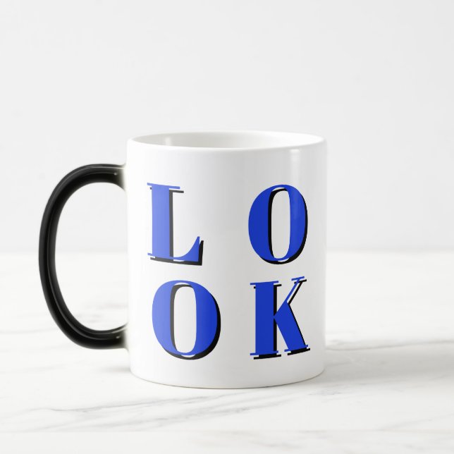 Caneca Mágica design legal engraçada (Esquerda)
