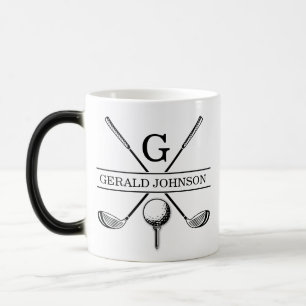 Caneca Mágica Design Monograma Modelo de café de dois tons