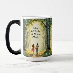 Caneca Mágica Deus Casamento Unidos Morphing Mug