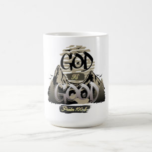 Caneca Mágica Deus é bom - Design cristão inspirador