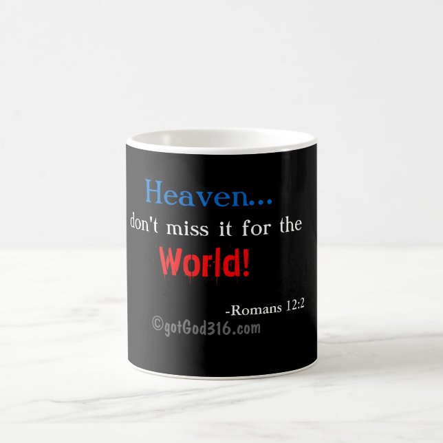 Caneca Mágica Deus não perca! gotGod316.com Romanos 12:2 (Centro)