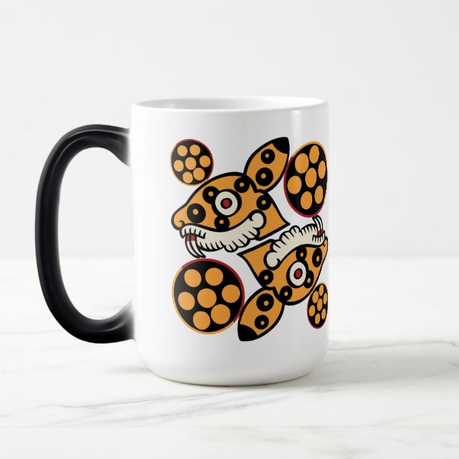 Caneca Mágica Dia 14 do Calendário Aztec - Ocelotl (Esquerda)