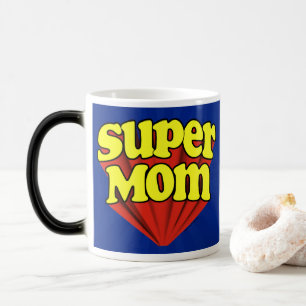 Caneca Mágica Dia de as mães do Super-herói da Super Mãe Muda