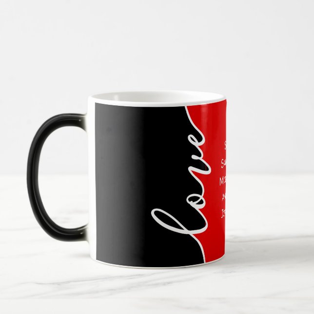 Caneca Mágica Dia de as mães Love Personated Names Mug (Esquerda)