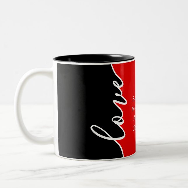 Caneca Mágica Dia de as mães Love Personated Names Mug (Esquerda)