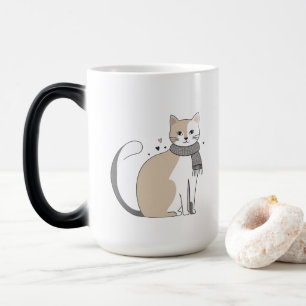 Caneca Mágica Dia de os namorados de animais de estimação, simpl