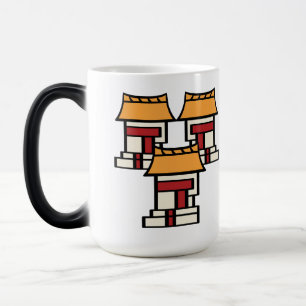 Caneca Mágica Dia do Calendário Asteca 03 - Calli