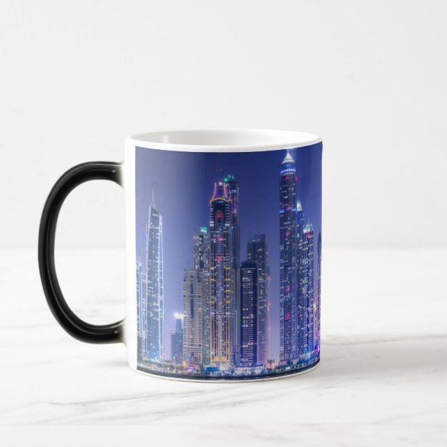 Caneca Mágica Discos modernos de Dubai Corniche (Esquerda)