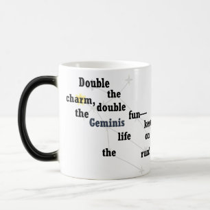 Caneca Mágica Diversão Gemini e Design Inspirador para uso diári