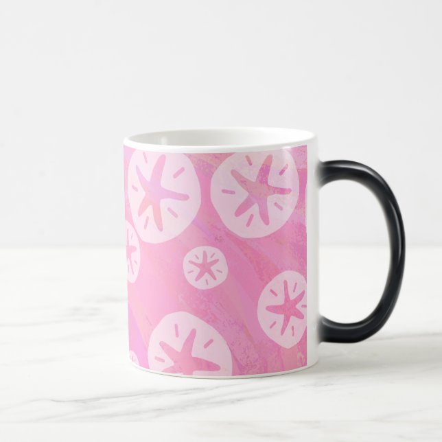 Caneca Mágica Dólar de areia branco e rosa (Direita)