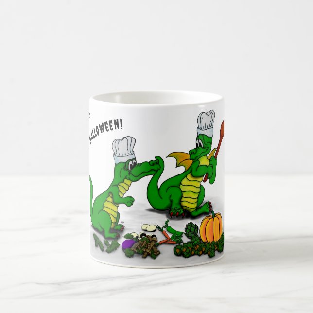 Caneca Mágica Dragões - Feliz Halloween! Hoje eu cozinho (Centro)
