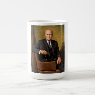 Caneca Mágica Dwight Eisenhower Presidente da Casa Branca Retrat