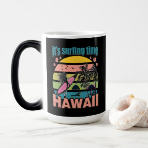 Caneca Mágica É hora de surfar no Havaí