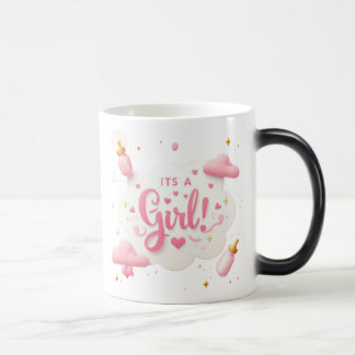 Caneca Mágica "É uma garota!" Mágica Reveal Mug - Pink Pastel