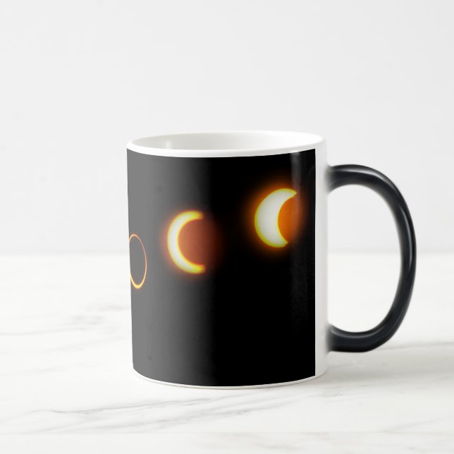 Caneca Mágica Eclipse Solar Fases Café Mug (Direita)