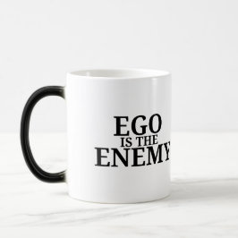 Caneca Mágica Ego É O Inimigo Minimalista Máquina de Escrever