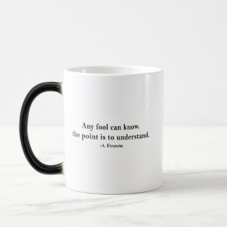 Caneca Mágica Einstein Wisdom – The Point Is to Understand