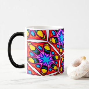 Caneca Mágica Elegante Abstrato Floral Pattern Mug