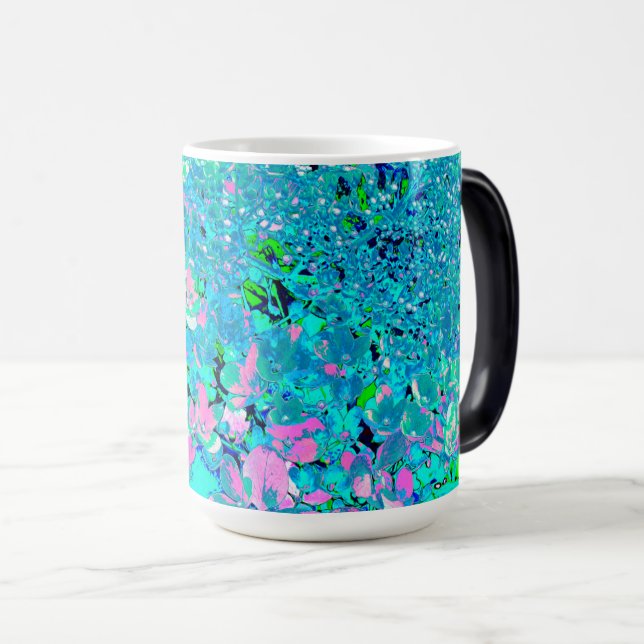 Caneca Mágica Elegante Cor-de-rosa e azul (Frente Esquerda)