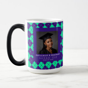 Caneca Mágica Elegante Estampa Xadrez Graduação da Netinha