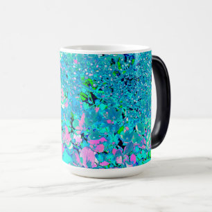 Caneca Mágica Elegante Hortênsia Limelight Rosa e Azul