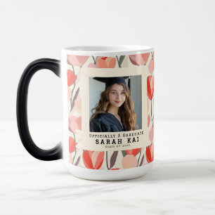 Caneca Mágica Elegante Tulipa Floral Formatura do Ensino Médio