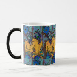 Caneca Mágica Embrião Floral Elegante com Sol e Arte Ocular