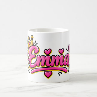 Caneca Mágica Emma Coffee Mug, Personalized Olivia Name Cup