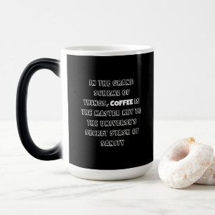 Caneca Mágica Encantador Humor de Filosofia do Café