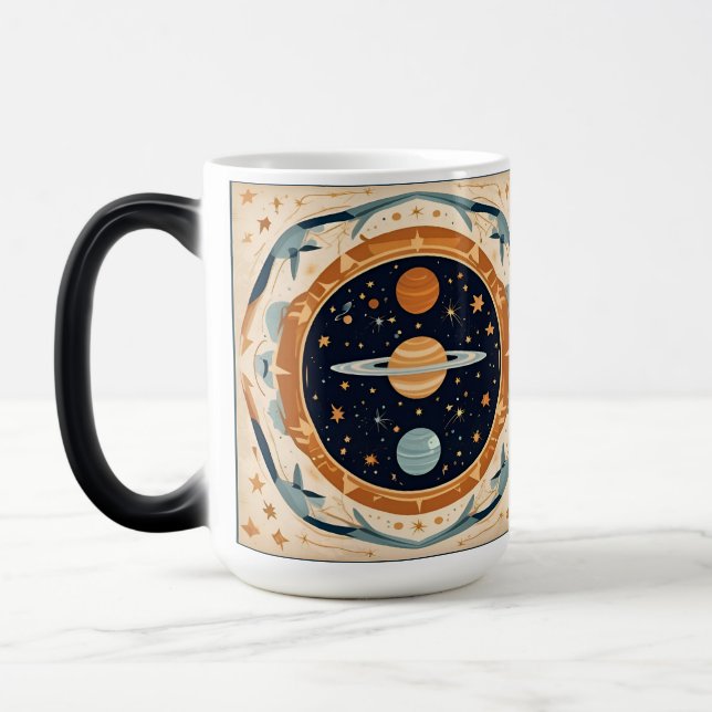 Caneca Mágica Enfermeiro Estelar Vintage, Espaço, Cosmos, Univer (Esquerda)