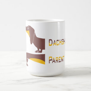 Caneca Mágica Engraçado e fofo dachshund para os pais de cães lo