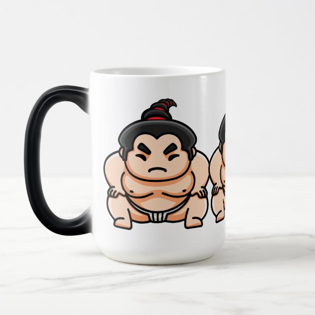 Caneca Mágica Engraçado Sumo Homem Japonês (Esquerda)