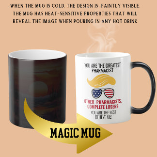 Caneca Mágica Engraçado Trump Melhor Farmacêutico