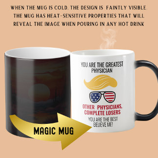 Caneca Mágica Engraçado Trump Melhor Médico