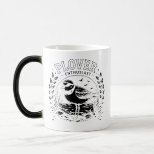 Caneca Mágica Entusiasta do Plover Amante de Pássaros