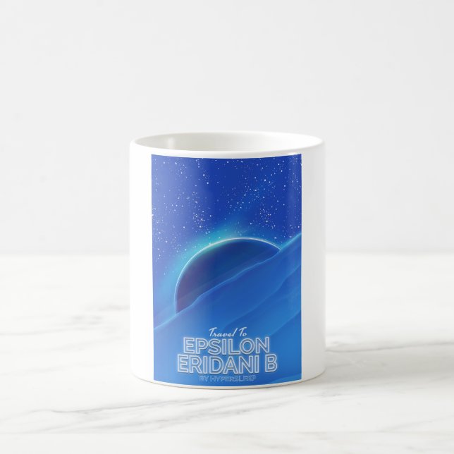 Caneca Mágica Epsilon Eridani b Poster de viagens de ficção cien (Centro)