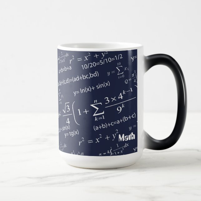 Caneca Mágica Equações para Professores de Matemática e Estudant (Direita)