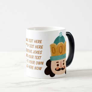 Caneca Mágica Escreva o seu texto, bonito desenho animado prínci